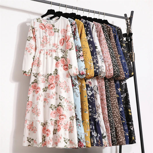 Floral Printed Casual Maxi Dress